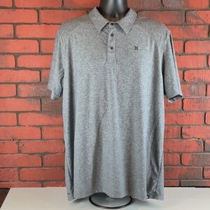 Hurley Polo Shirt Mens XL Grey